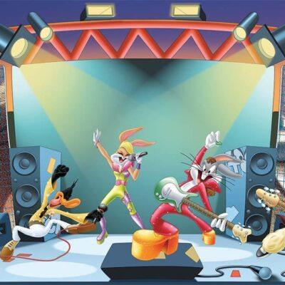 LOONEY TUNES, VINYL FABRIC TEXTILE Wall Mural in Different Texture, Code WB2167. It is produced as ONE PIECE WITHOUT JOINT.