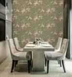 Modern Floral Wallpaper - Code 1008-4 : Green - Image 5