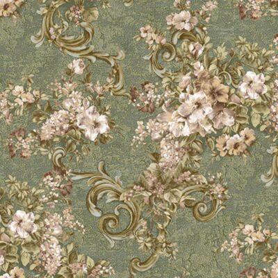 Modern Floral Wallpaper - Code 1008-4 : Green