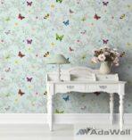 1606 Serie | Butterfly and flowers pattern wallpaper - Image 2