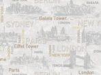 1608 Serie | City names typography pattern
