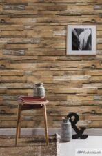 1612 Serie | Volumetric wooden tiles patterns wallpaper - Image 2