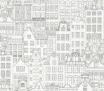 1618 Serie | Amsterdam houses inspired modern pattern wallpaper - Image 3