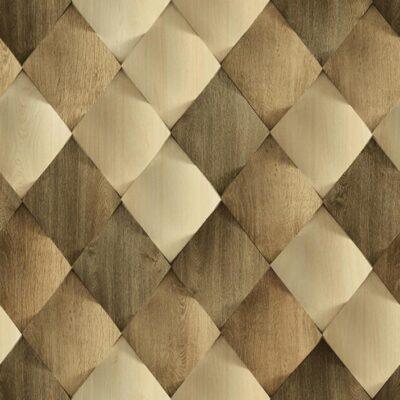1619 Serie | Satinated wood tiles 3D pattern wallpaper