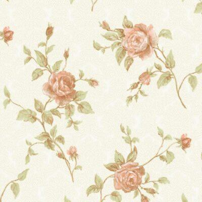 2616 Serie | Rose branches floral romantic pattern wallpaper
