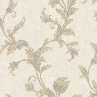 2618 Serie | Elegant stylized leaves classic ornament wallpaper