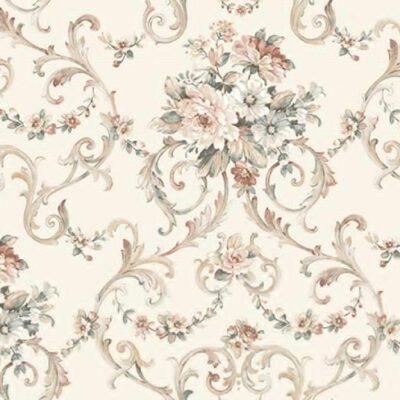 2620 Serie | Floral bouquet damask pattern wallpaper