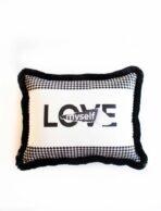 Cushion Cover Collection White Black Code EY279CC