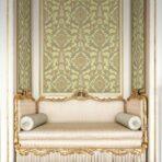 Damask pattern wallpaper Brown Code 6802-5 - Image 2