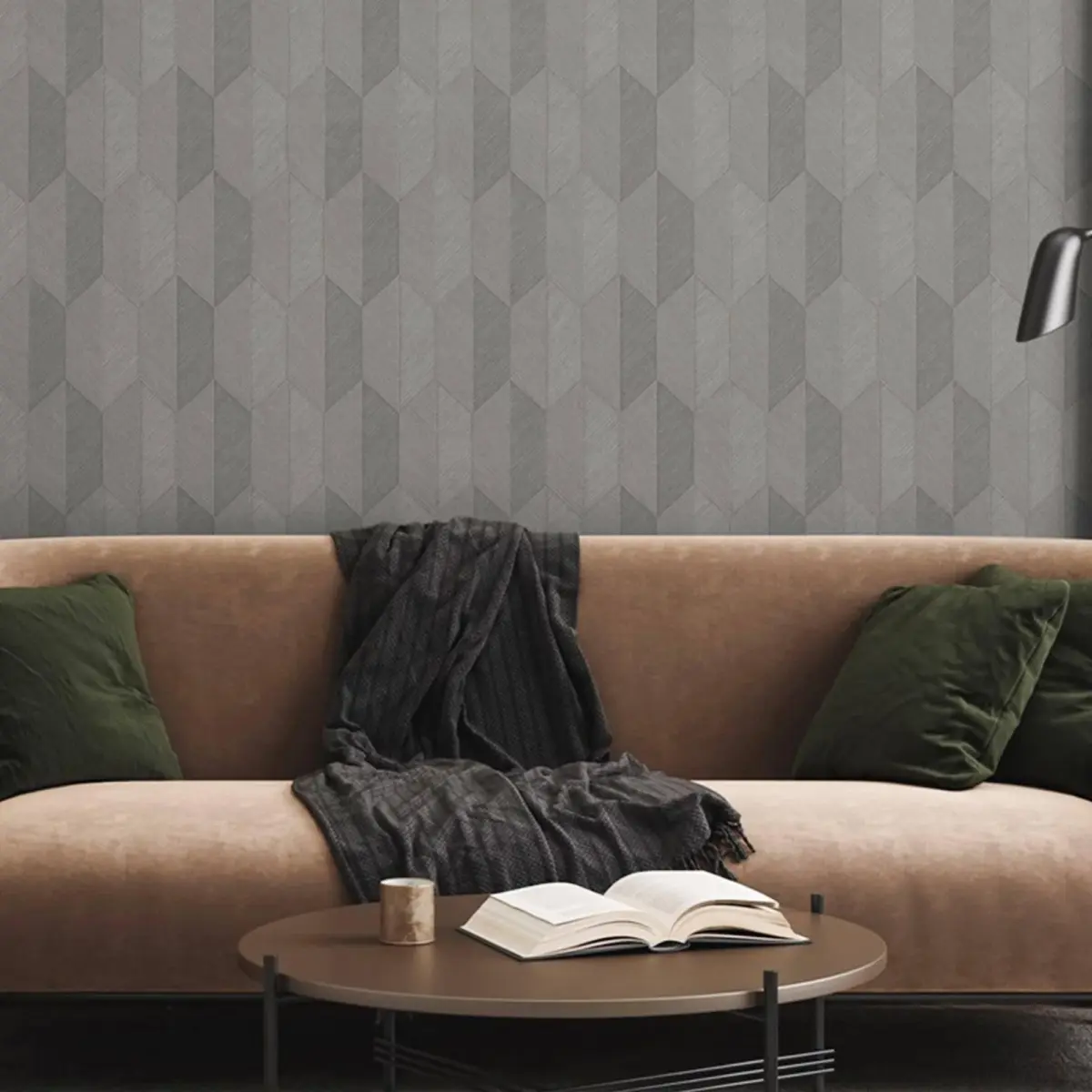 Modern Geometric Design Wallpaper Gray Code 1501-4 - Image 5