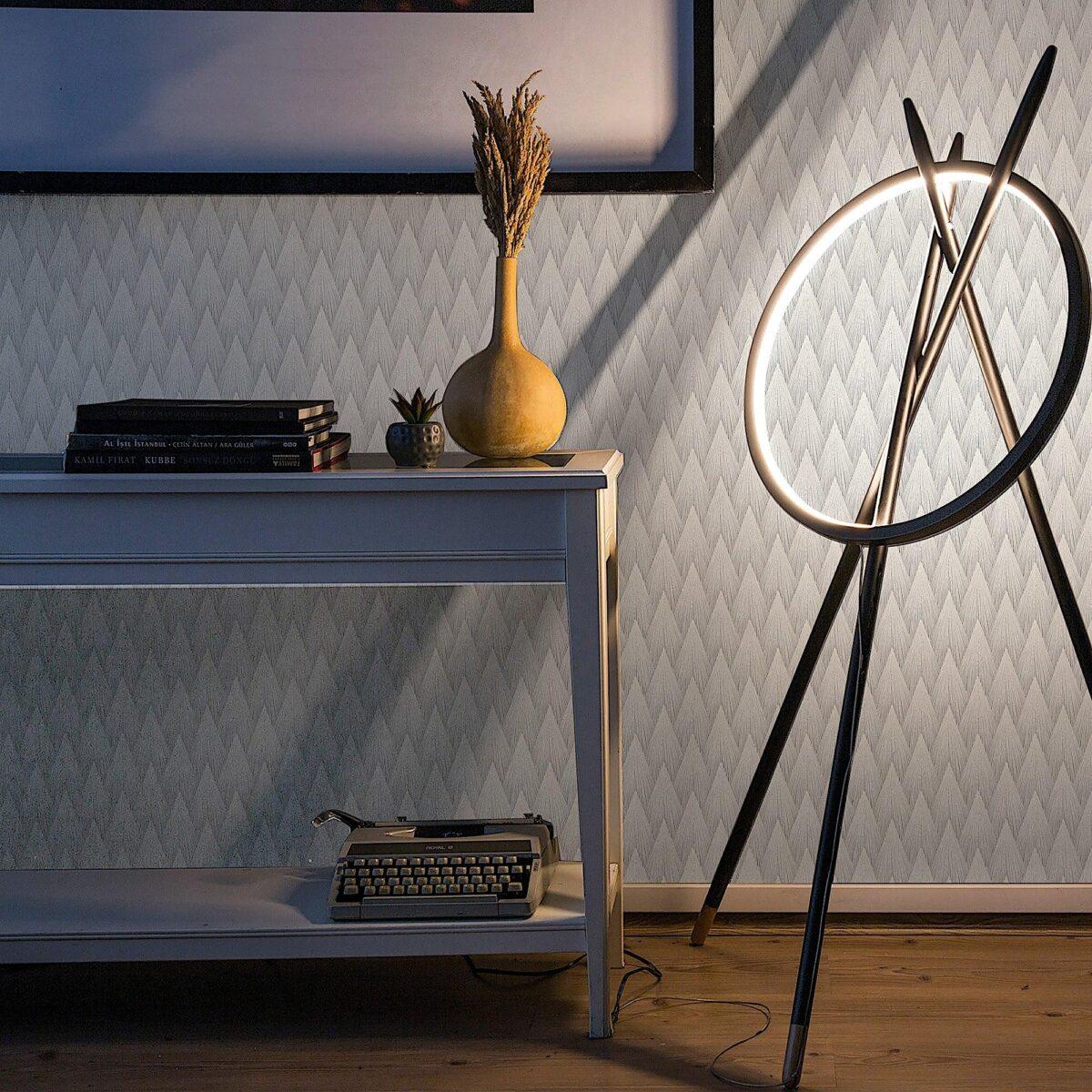 Geometric Design Wallpaper Light Gray Code 23202-4 - Image 4