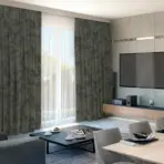 AdaHome Eyelet Curtains Collection Available in a Variety of Martials and Multicoloured - Code P215