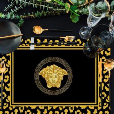 Black, Yellow Placemat Collection. Code ASK2113