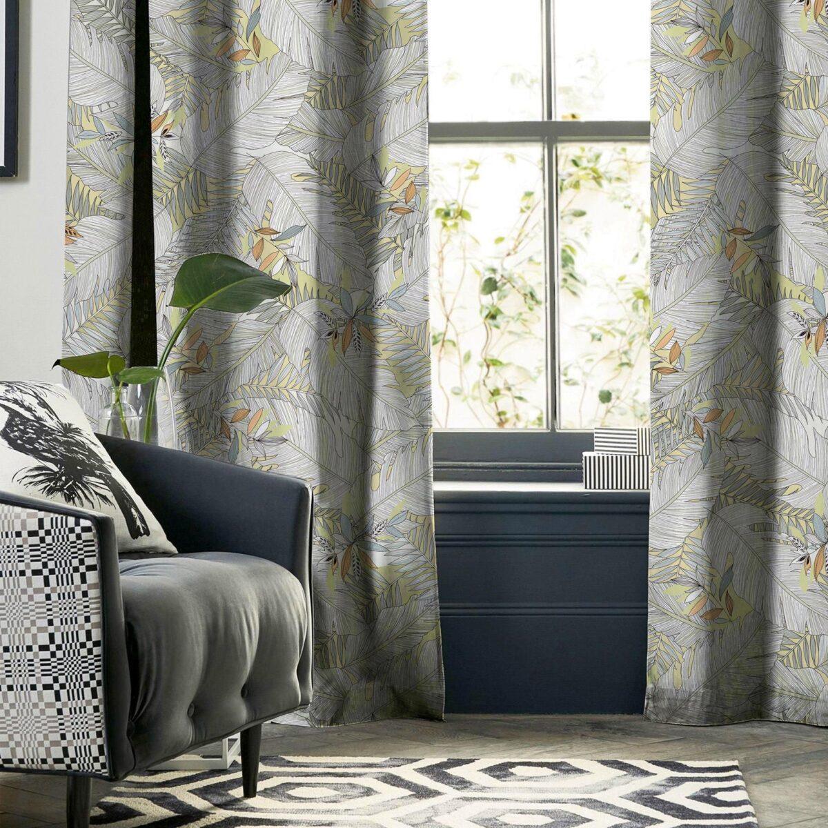 AdaHome Eyelet Curtains Collection Available in a Variety of Martials and Multicoloured - Code P207 - Image 2