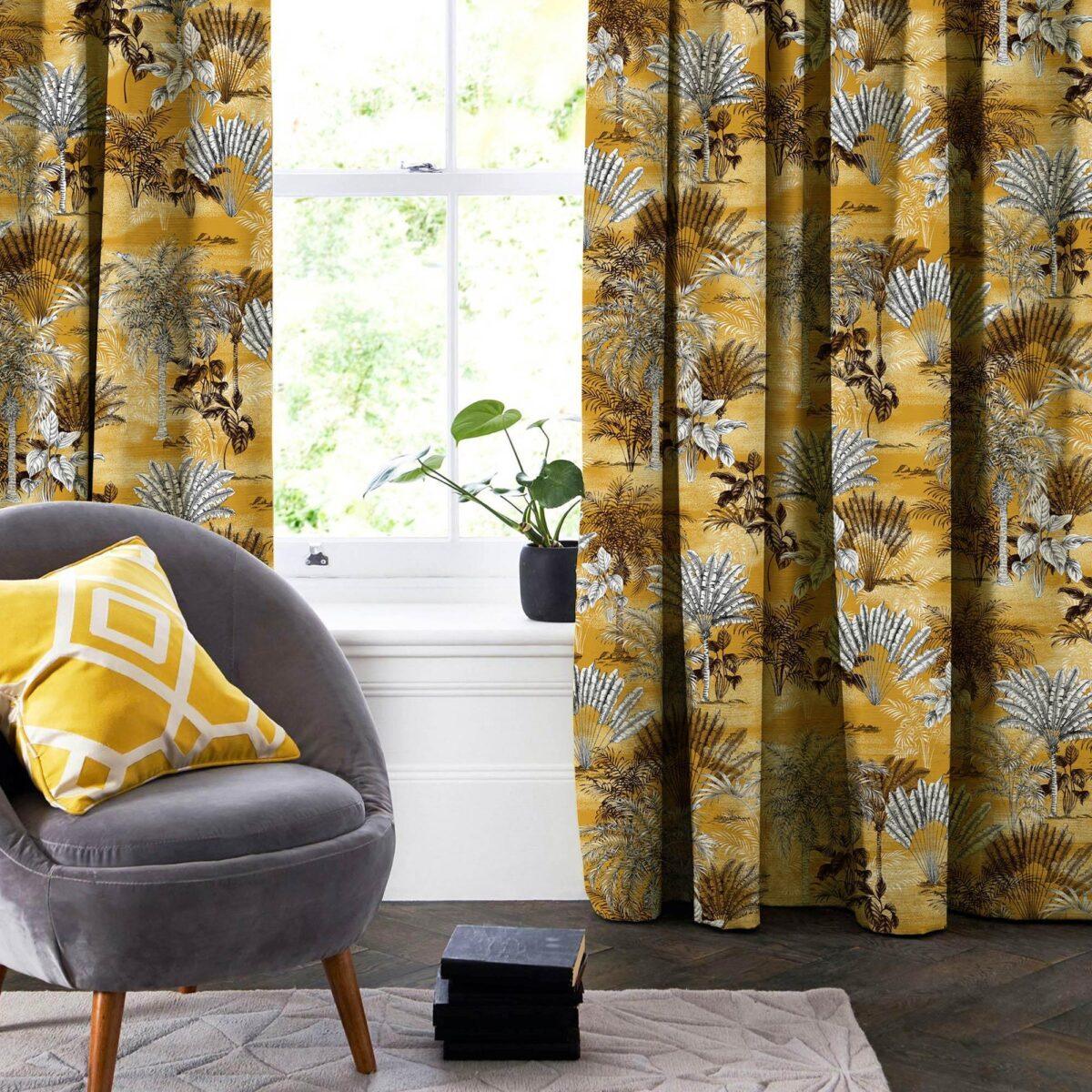 AdaHome Eyelet Curtains Collection Available in a Variety of Martials and Multicoloured - Code P208 - Image 1