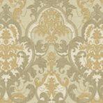 Classical Damask Pattern Wallpaper Gold Code 1002-4