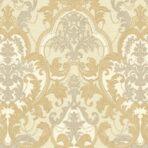 Classical Damask Pattern Wallpaper Cream Code 1002-6