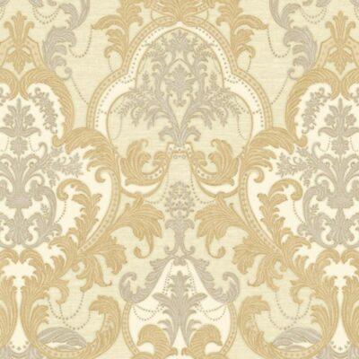 Classical Damask Pattern Wallpaper Cream Code 1002-6