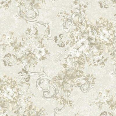 Modern Floral Wallpaper White Code 1008-1