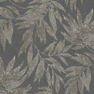Leaf Pattern Wallpaper Charcoal Code 1012-4