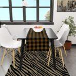 Code TR114 - Table Runner Collection Black, Yellow - Image 2