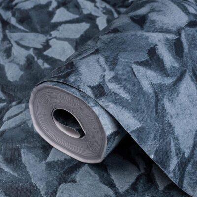 Abstract fabric folds inspired pattern wallpaper Green Code 7806-4