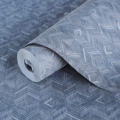 Geometric Design Wallpaper Green Code 1107-4