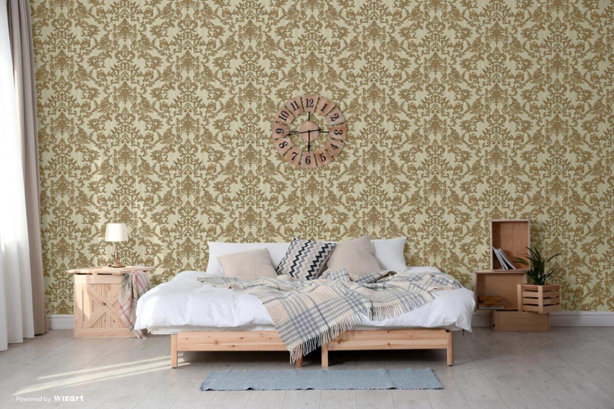 Floral Damask Wallpaper Brown Code 1305-4 - Image 6