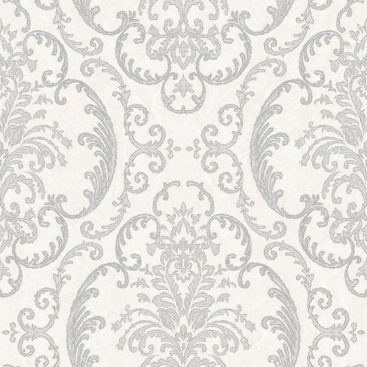 Damask Wallpaper White Code 1312-1 - Image 5