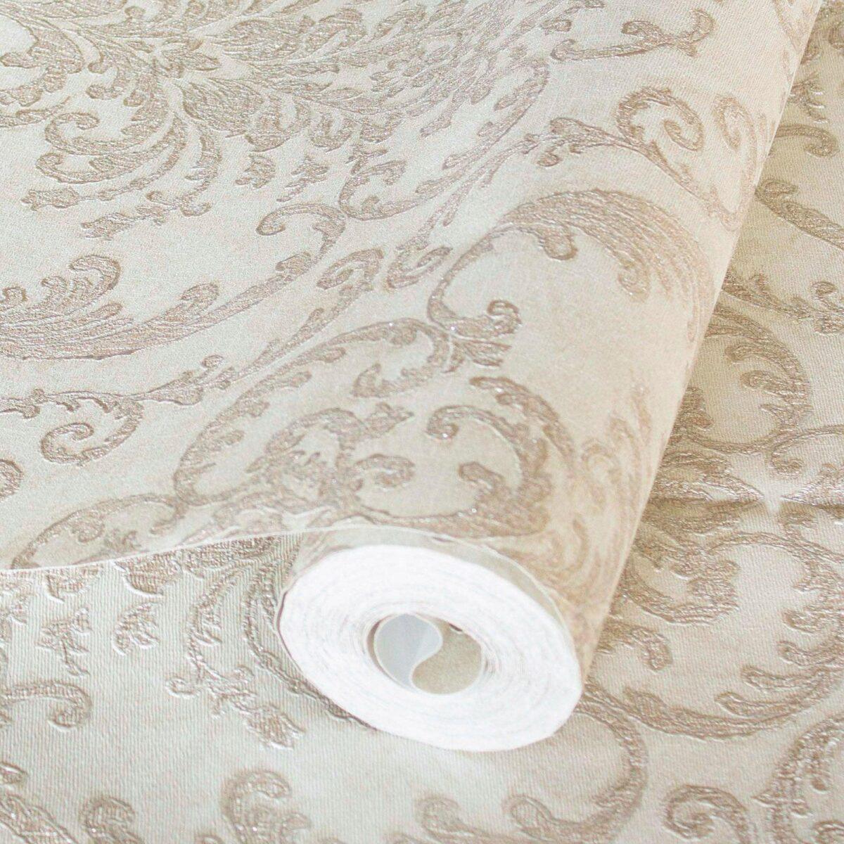 Damask Wallpaper Cream Code 1312-2 - Image 1