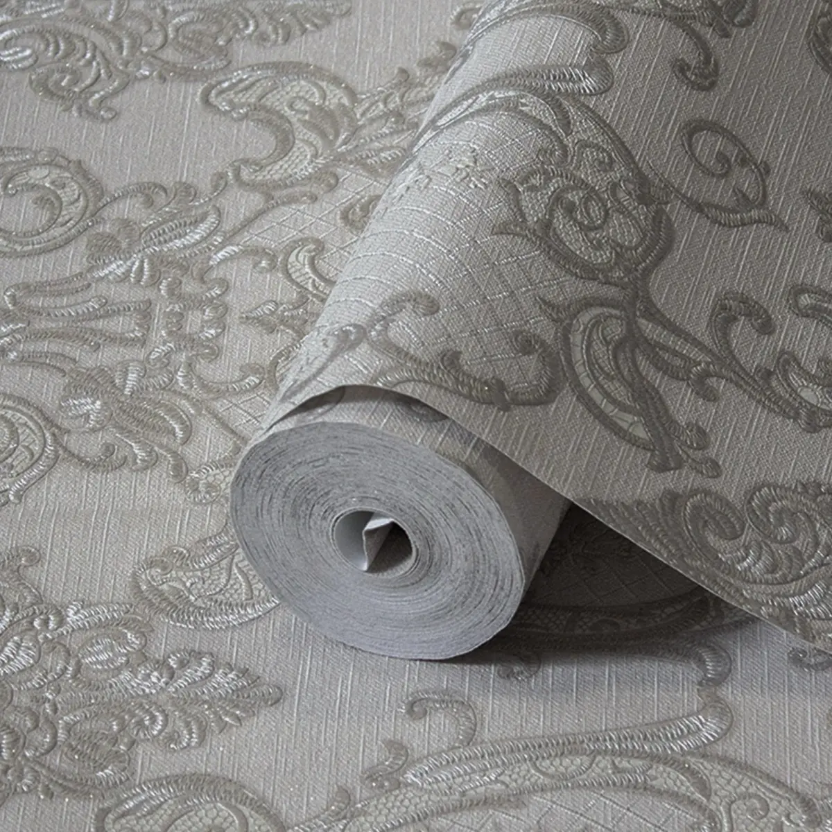 Damask Design Wallpaper Gray Code 1411-3 - Image 1
