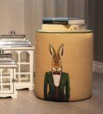Cream Pouffe Collection Rabbit. Code PUF107