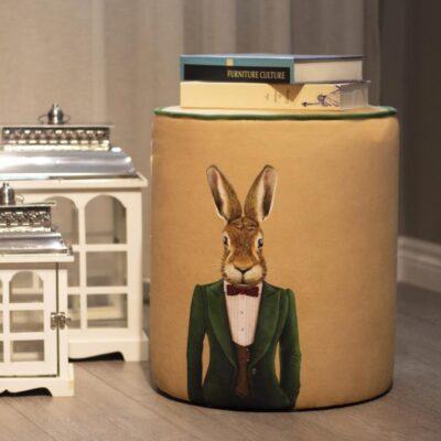 Cream Pouffe Collection Rabbit. Code PUF107
