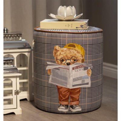 Teddy Bear Pouffe Collection, Gray. Code PUF104
