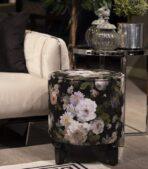 Black Pouffe Collection With Tray. Code PUF100 - Image 2