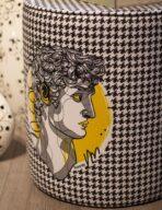 Black, White Pouffe Collection. Code PUF117 - Image 2