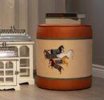 Orange Pouffe Collection. Code PUF112