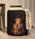 Black Pouffe Collection. Code PUF109
