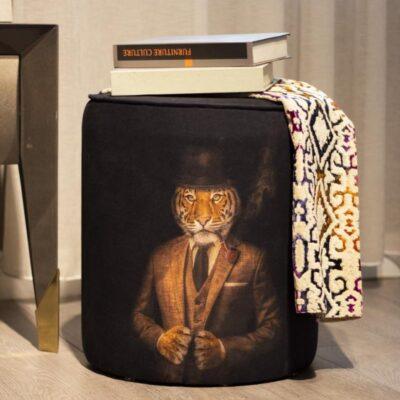 Black Pouffe Collection. Code PUF109