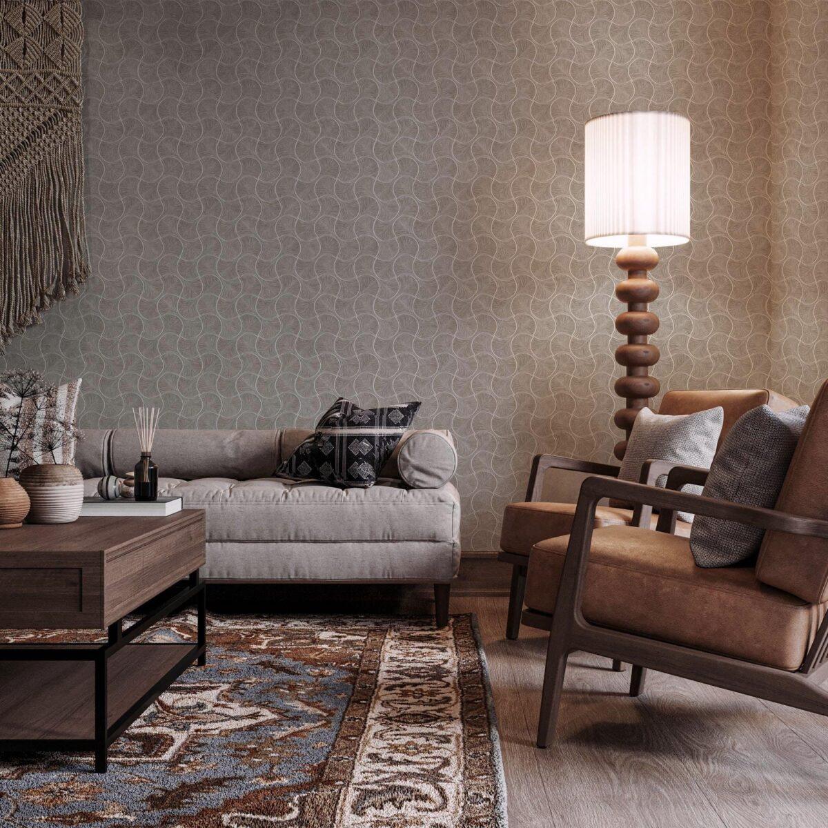 Geometric Design Wallpaper Beige Code 23201-4 - Image 5