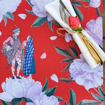 White, Red Placemat Collection. Code ASK2102