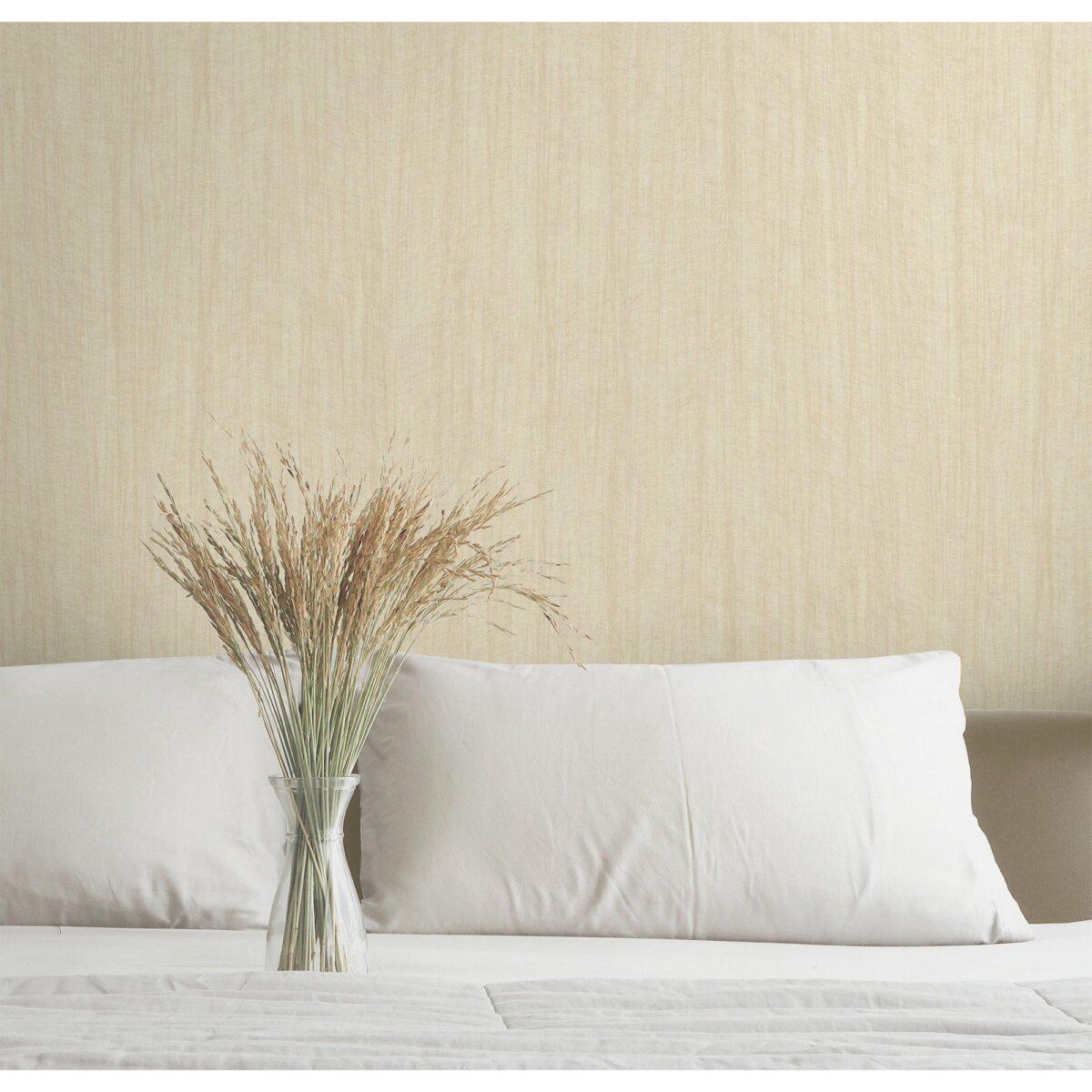 Linen Textile Inspired Subtle Texture Pattern Wallpaper Yellow Code 3700-4 - Image 2