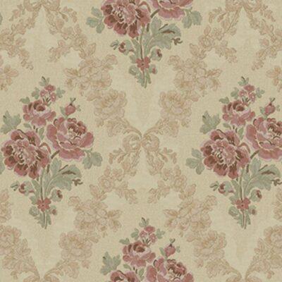 Classic Floral Damask ornament wallpaper Brown Light Code 5802-4