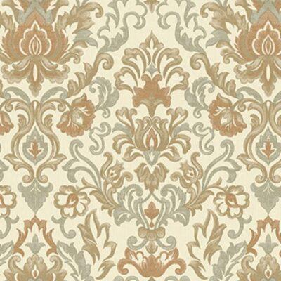 Bold Classical Damask design wallpaper Brown Beige Code 5804-4