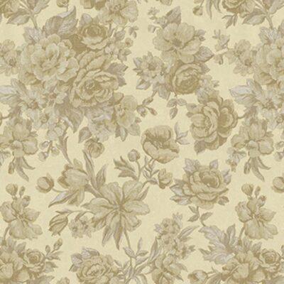 Blooming Roses floral pattern wallpaper Beige Cream Code 5806-1