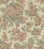 Blooming Roses floral pattern wallpaper Beige Light Pink Code 5806-2