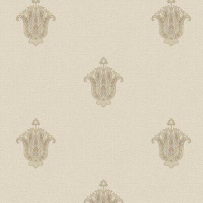 Classic delicate ornament wallpaper Light Beige Code 5807-1