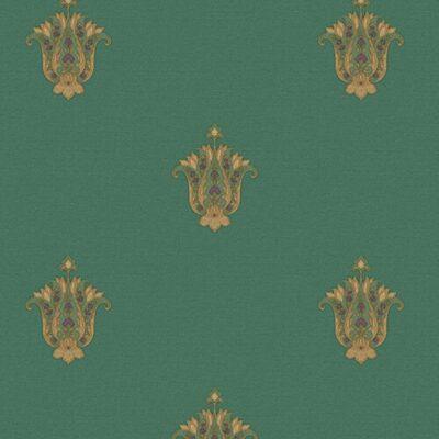 Classic delicate ornament wallpaper Original Green Code 5807-5