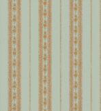 Classic delicate striped ornament wallpaper Blue Beige Code 5808-3