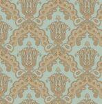 Rich Classical Damask design wallpaper Blue Beige Code 5809-3
